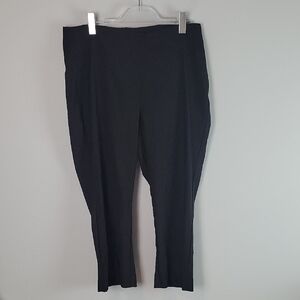 Chico's So Slimming Brigitte Straight Leg Crops 2.5=14 black